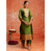Picture of Good Looking Silk Olive Drab Readymade Salwar Kameez