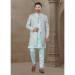 Picture of Alluring Silk Medium Spring Green Kurtas