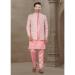 Picture of Delightful Silk Dark Salmon Kurtas