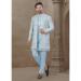 Picture of Splendid Silk Light Blue Kurtas