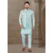 Picture of Beautiful Silk Light Steel Blue Kurtas