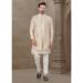 Picture of Magnificent Silk Off White Kurtas