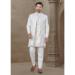 Picture of Fine Silk Off White Kurtas