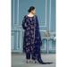 Picture of Cotton Midnight Blue Straight Cut Salwar Kameez