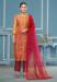 Picture of Cotton Dark Salmon Straight Cut Salwar Kameez