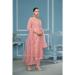 Picture of Organza Pale Violet Red Straight Cut Salwar Kameez
