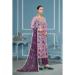 Picture of Superb Organza Violet Straight Cut Salwar Kameez