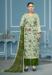 Picture of Organza Dark Sea Green Straight Cut Salwar Kameez