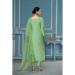 Picture of Organza Dark Sea Green Straight Cut Salwar Kameez