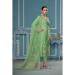 Picture of Organza Dark Sea Green Straight Cut Salwar Kameez