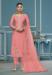 Picture of Organza Pale Violet Red Straight Cut Salwar Kameez