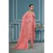Picture of Organza Pale Violet Red Straight Cut Salwar Kameez