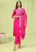 Picture of Ideal Silk Deep Pink Readymade Salwar Kameez