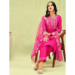 Picture of Ideal Silk Deep Pink Readymade Salwar Kameez