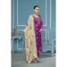 Picture of Lovely Chiffon Purple Straight Cut Salwar Kameez