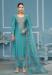 Picture of Cotton Light Sea Green Straight Cut Salwar Kameez