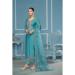 Picture of Cotton Light Sea Green Straight Cut Salwar Kameez