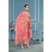 Picture of Cotton Dark Salmon Straight Cut Salwar Kameez