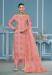 Picture of Organza Indian Red Straight Cut Salwar Kameez