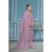 Picture of Organza Rosy Brown Straight Cut Salwar Kameez