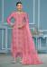 Picture of Organza Pale Violet Red Straight Cut Salwar Kameez