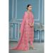Picture of Organza Pale Violet Red Straight Cut Salwar Kameez