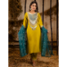 Picture of Rayon Dark Golden Rod Readymade Salwar Kameez