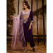 Picture of Superb Rayon Purple Readymade Salwar Kameez