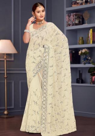 Picture of Grand Georgette Beige Saree