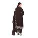 Picture of Ideal Georgette Black Straight Cut Salwar Kameez