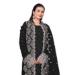 Picture of Classy Georgette Black Straight Cut Salwar Kameez