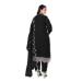 Picture of Classy Georgette Black Straight Cut Salwar Kameez