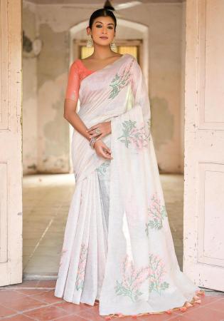 Picture of Charming Cotton Off White Saree