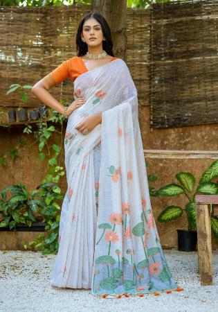 Picture of Excellent Cotton Azure Saree