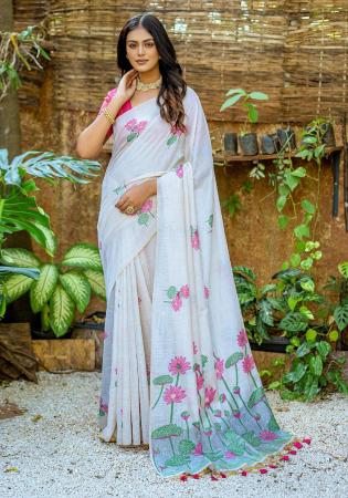 Picture of Exquisite Cotton Lavender Saree