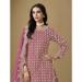 Picture of Grand Silk Pink Straight Cut Salwar Kameez