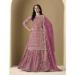 Picture of Grand Silk Pink Straight Cut Salwar Kameez