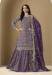 Picture of Elegant Silk Purple Straight Cut Salwar Kameez