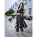 Picture of Marvelous Chiffon Black Readymade Salwar Kameez