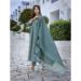 Picture of Comely Chiffon Steel Blue Readymade Salwar Kameez