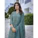 Picture of Comely Chiffon Steel Blue Readymade Salwar Kameez