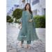 Picture of Comely Chiffon Steel Blue Readymade Salwar Kameez