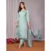Picture of Chiffon Light Steel Blue Readymade Salwar Kameez