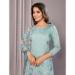 Picture of Chiffon Light Steel Blue Readymade Salwar Kameez