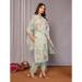 Picture of Chiffon Medium Spring Green Readymade Salwar Kameez