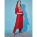 Picture of Cotton & Silk Fire Brick Readymade Salwar Kameez