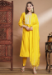 Picture of Cotton & Silk Golden Readymade Salwar Kameez