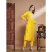 Picture of Cotton & Silk Golden Readymade Salwar Kameez