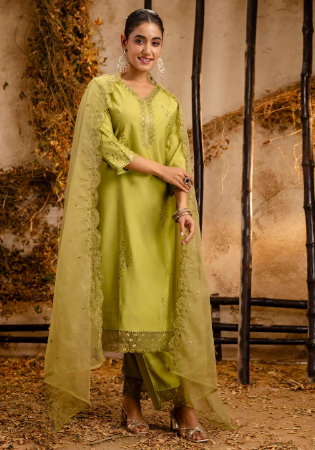Picture of Charming Silk Spring Green Readymade Salwar Kameez