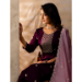 Picture of Fine Silk Purple Readymade Salwar Kameez